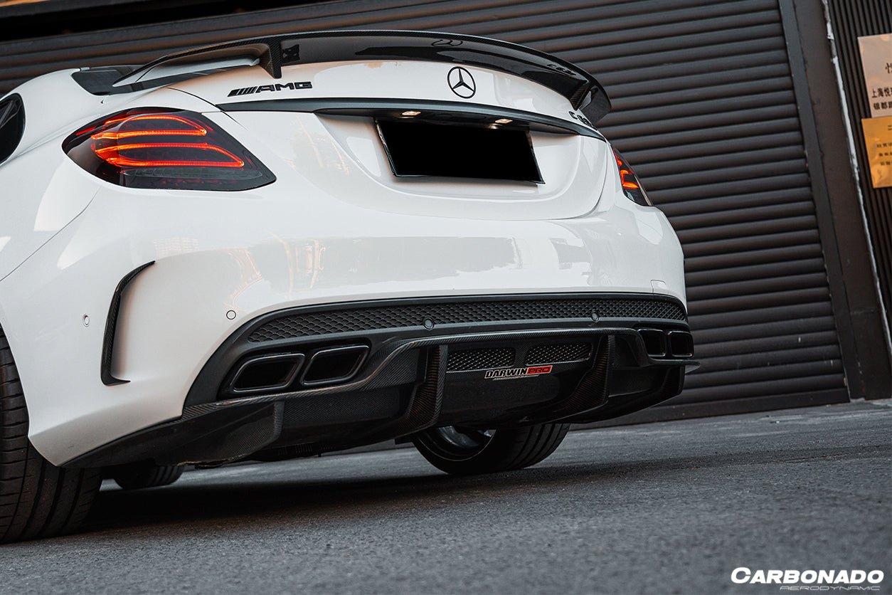 2015 - 2021 Mercedes Benz W205 C63/S AMG Sedan PS Style Rear Diffuser